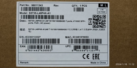 Коммутатор Huawei CloudEngine S5735-L48P4X-A1